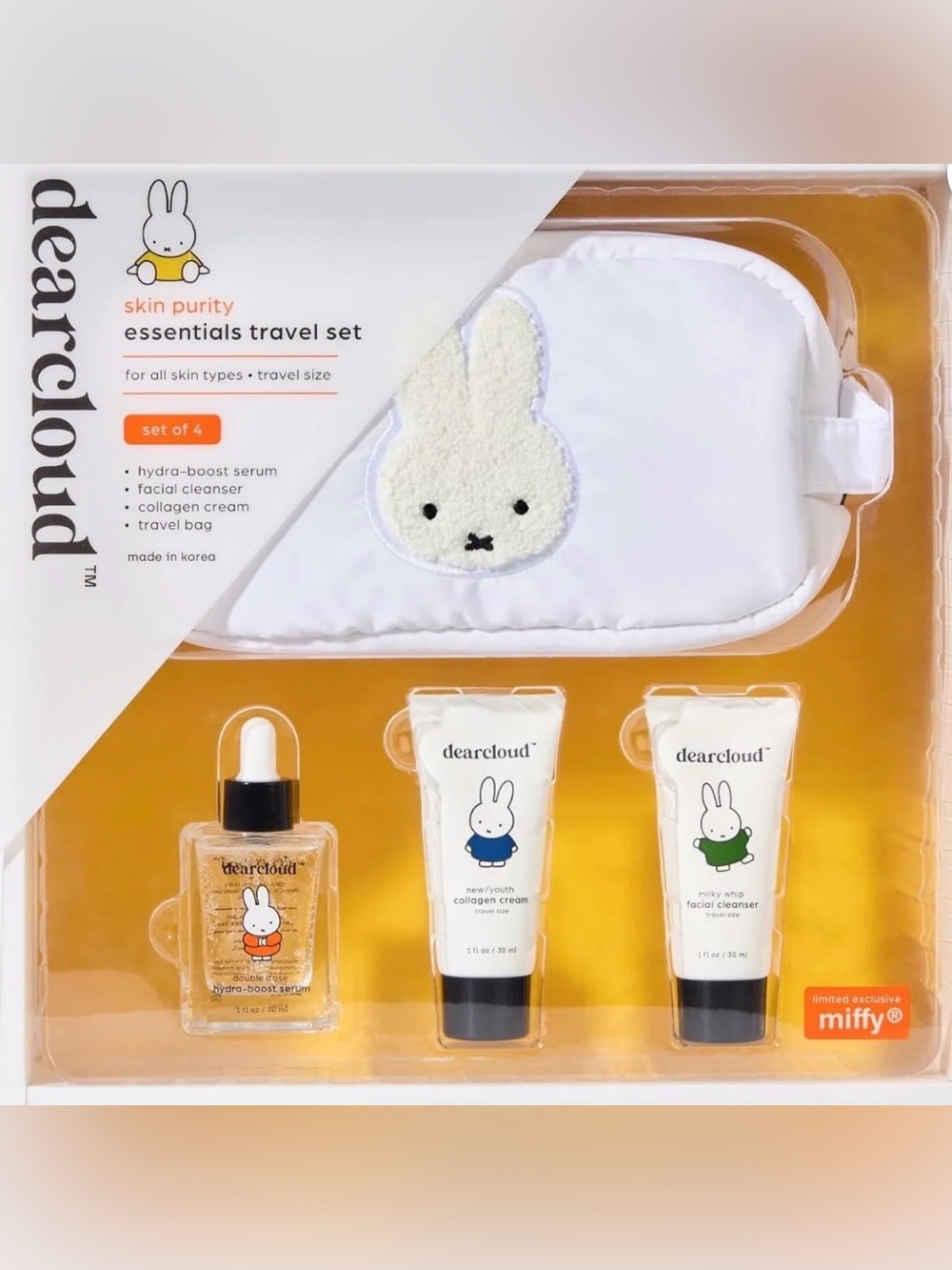 DEARCLOUD MIFFY TRAVEL SET NIB